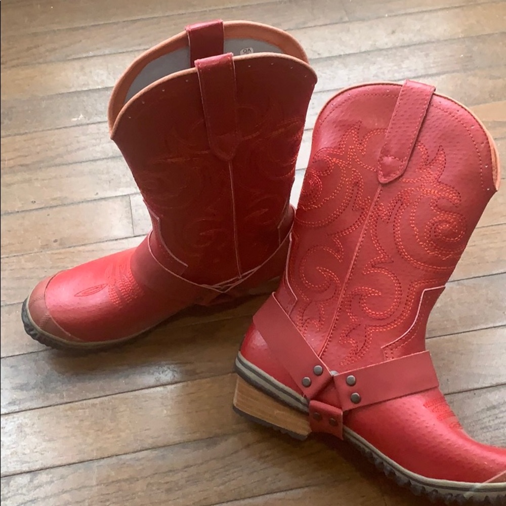 Sorel Red Western Boots